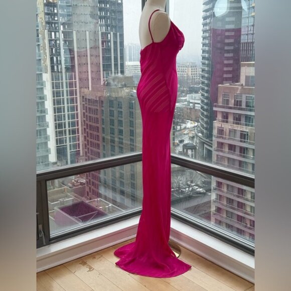 🆕 RAT & BOA 🧿 NWOT Cerise Maxi Dress, Pink, Sz L - US 8 - Picture 9 of 15